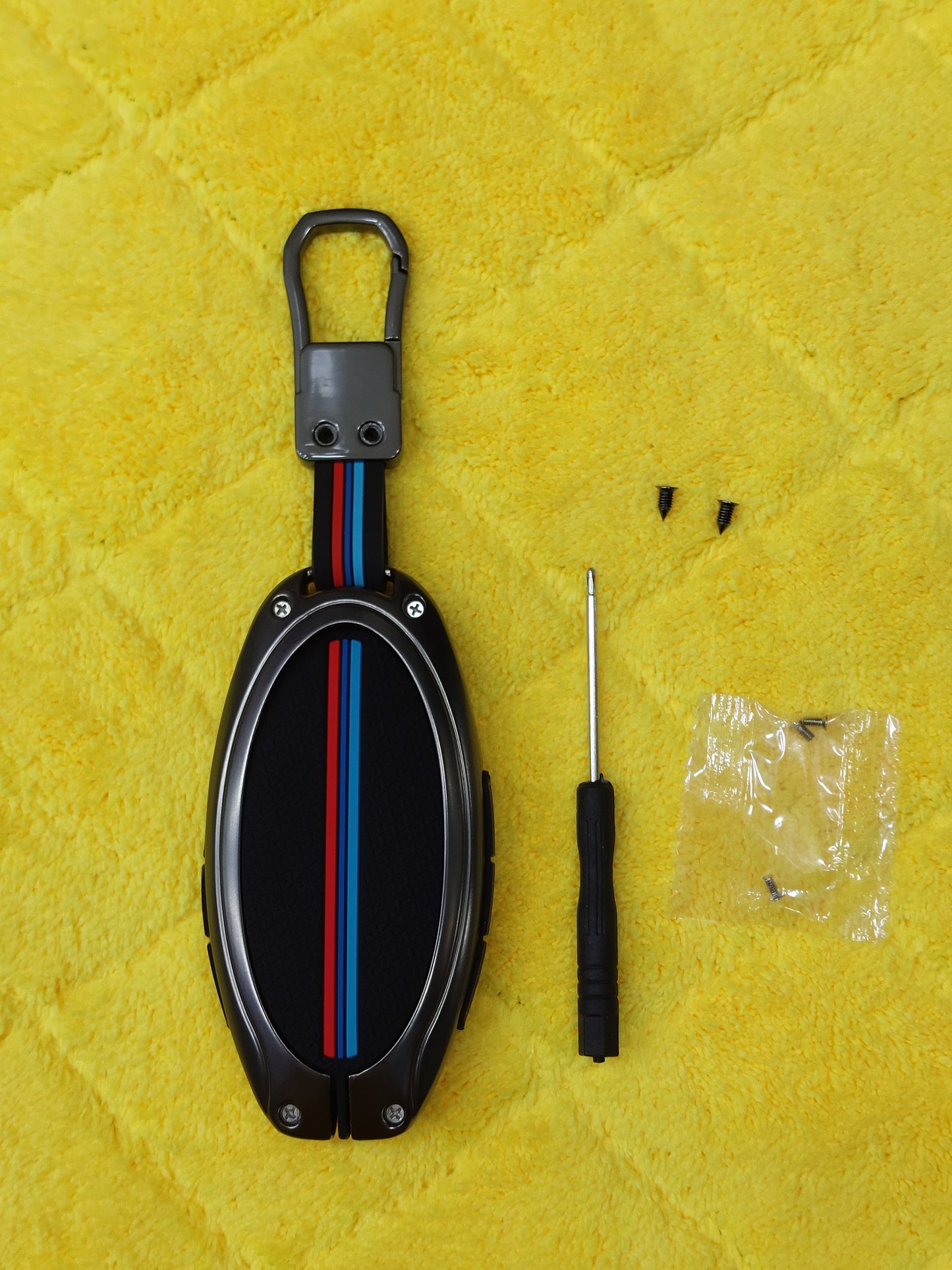 Hyundai Tucson 2025 Metal Remote Cover With Key Chain. (Use For Tucson, Elantra,Sonata N-Line 2025)