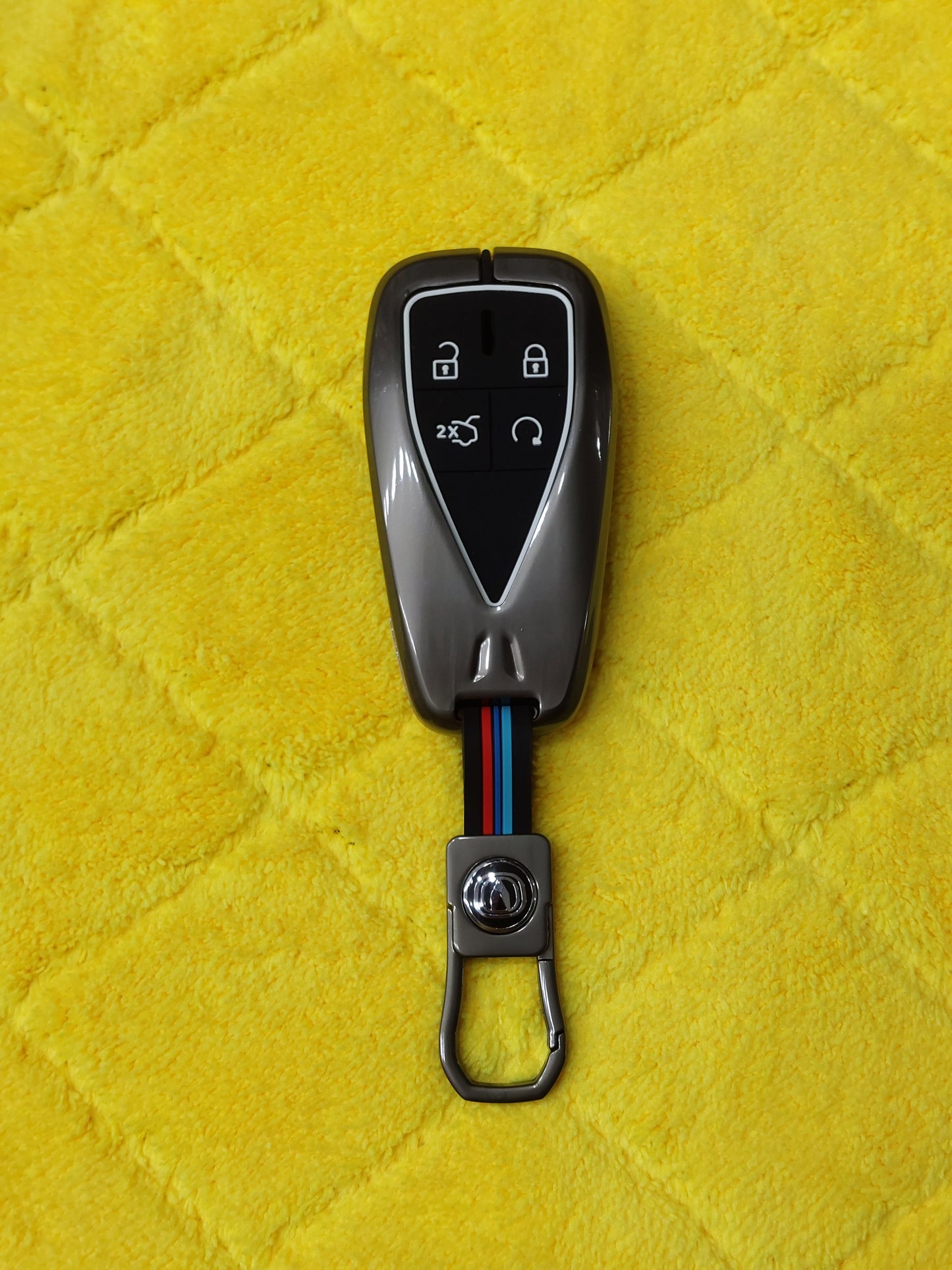 Oshan X7 Metal Remote Cover With Keychain BMW Style
