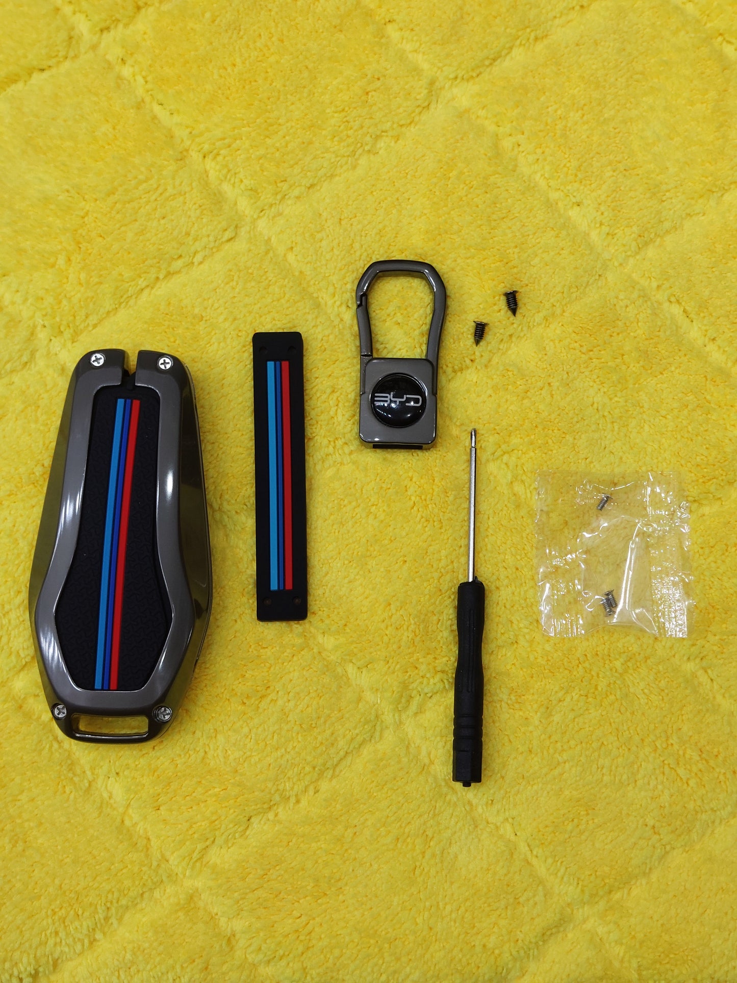 BYD Atto 3 Metallic Remote Cover With keychain