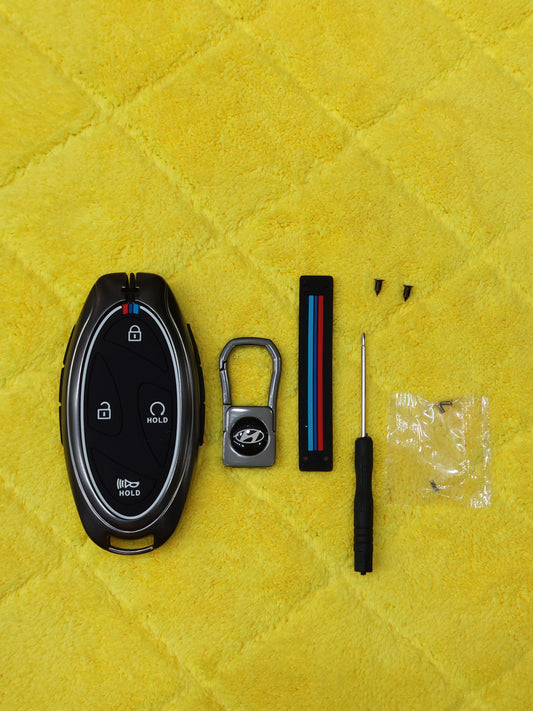 Hyundai Tucson 2025 Metal Remote Cover With Key Chain. (Use For Tucson, Elantra,Sonata N-Line 2025)