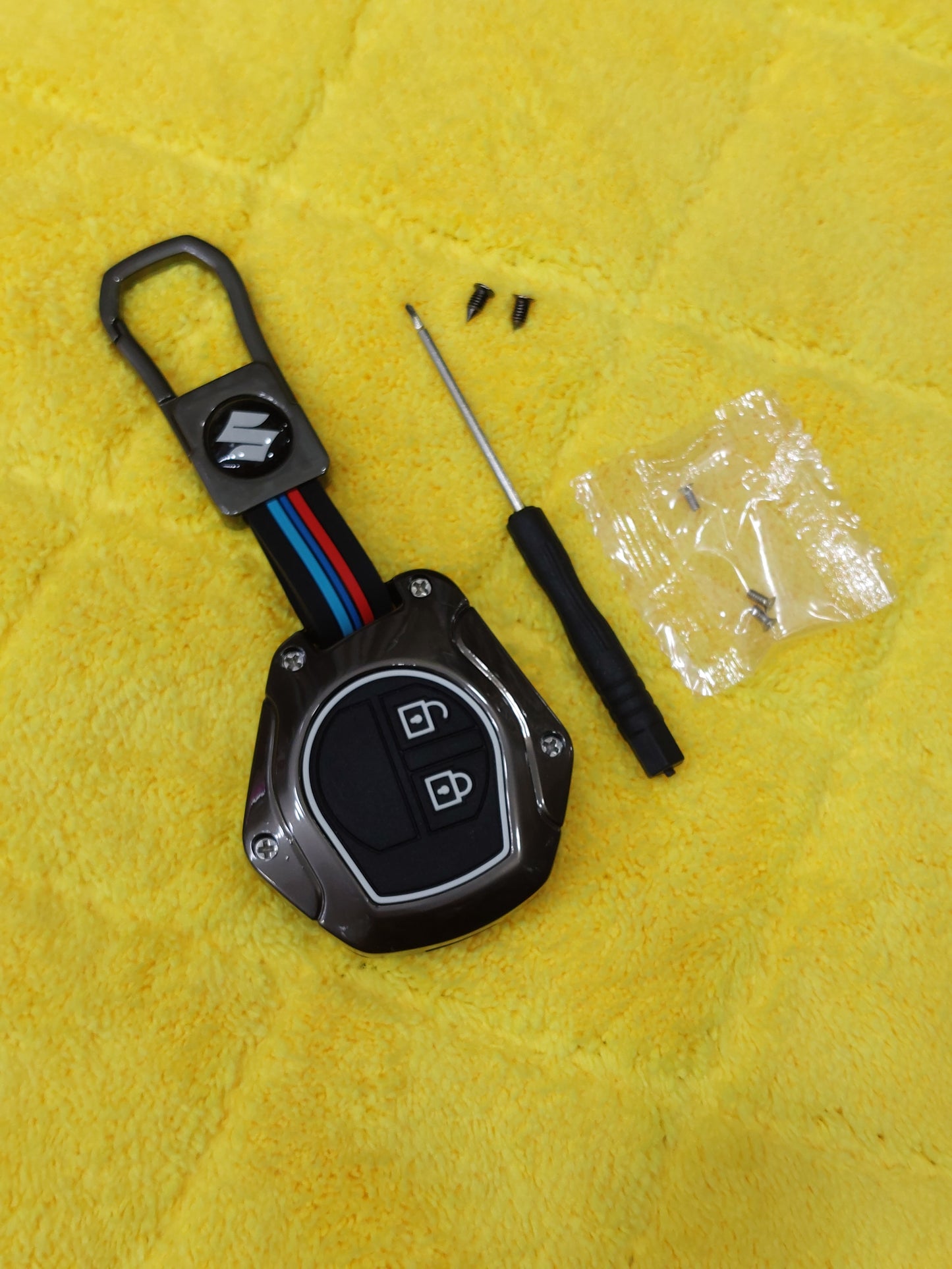 Suzuki Alto 2019-2025 Metallic Key Cover with key chain