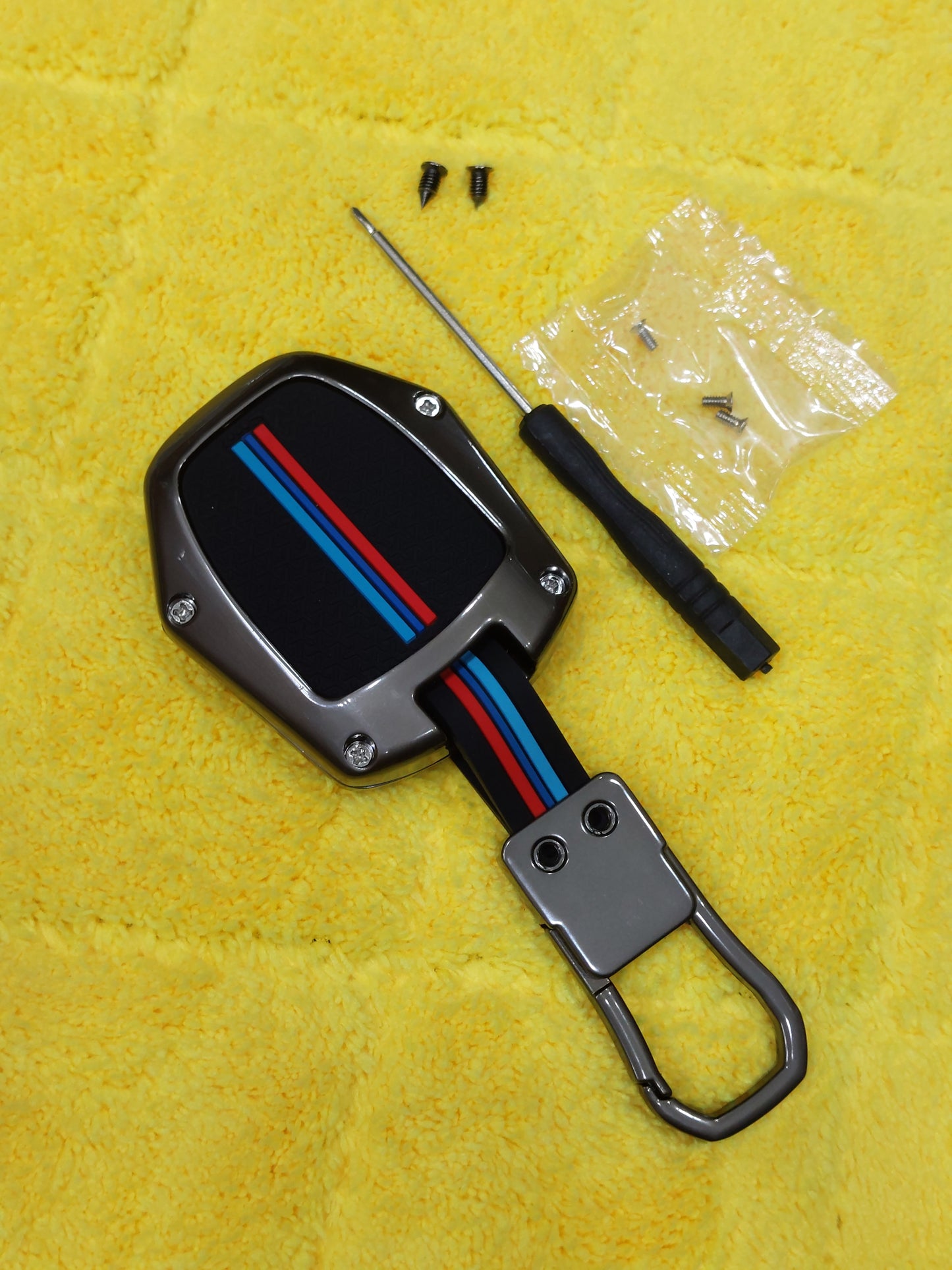 Toyota Yaris 2019-2025 Metallic key Cover witu key chain