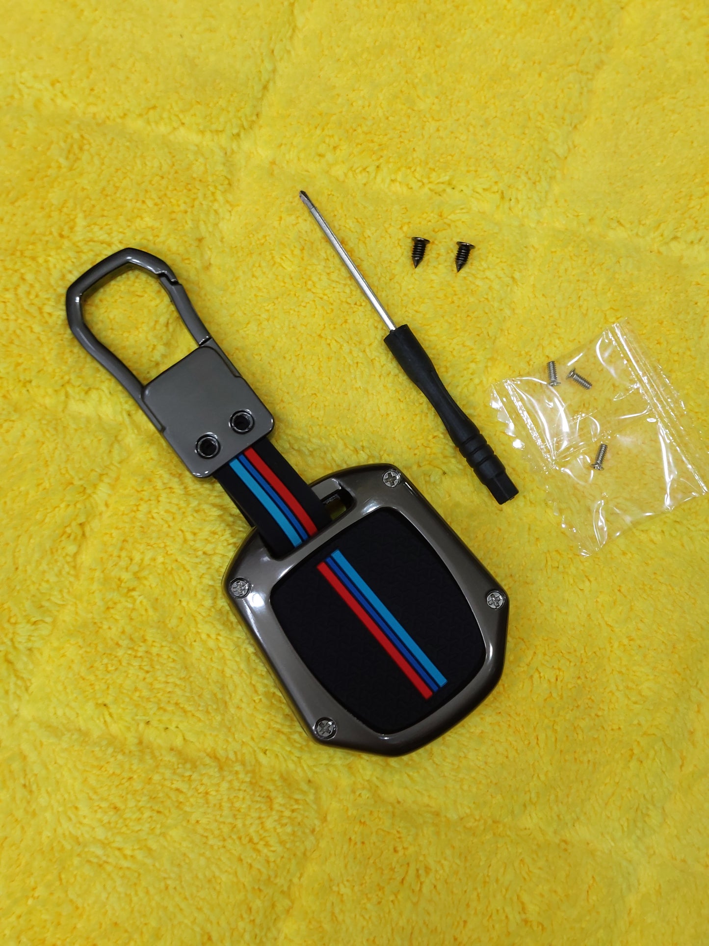 Honda City 2009–2019 Metallic Remote Cover with key chain