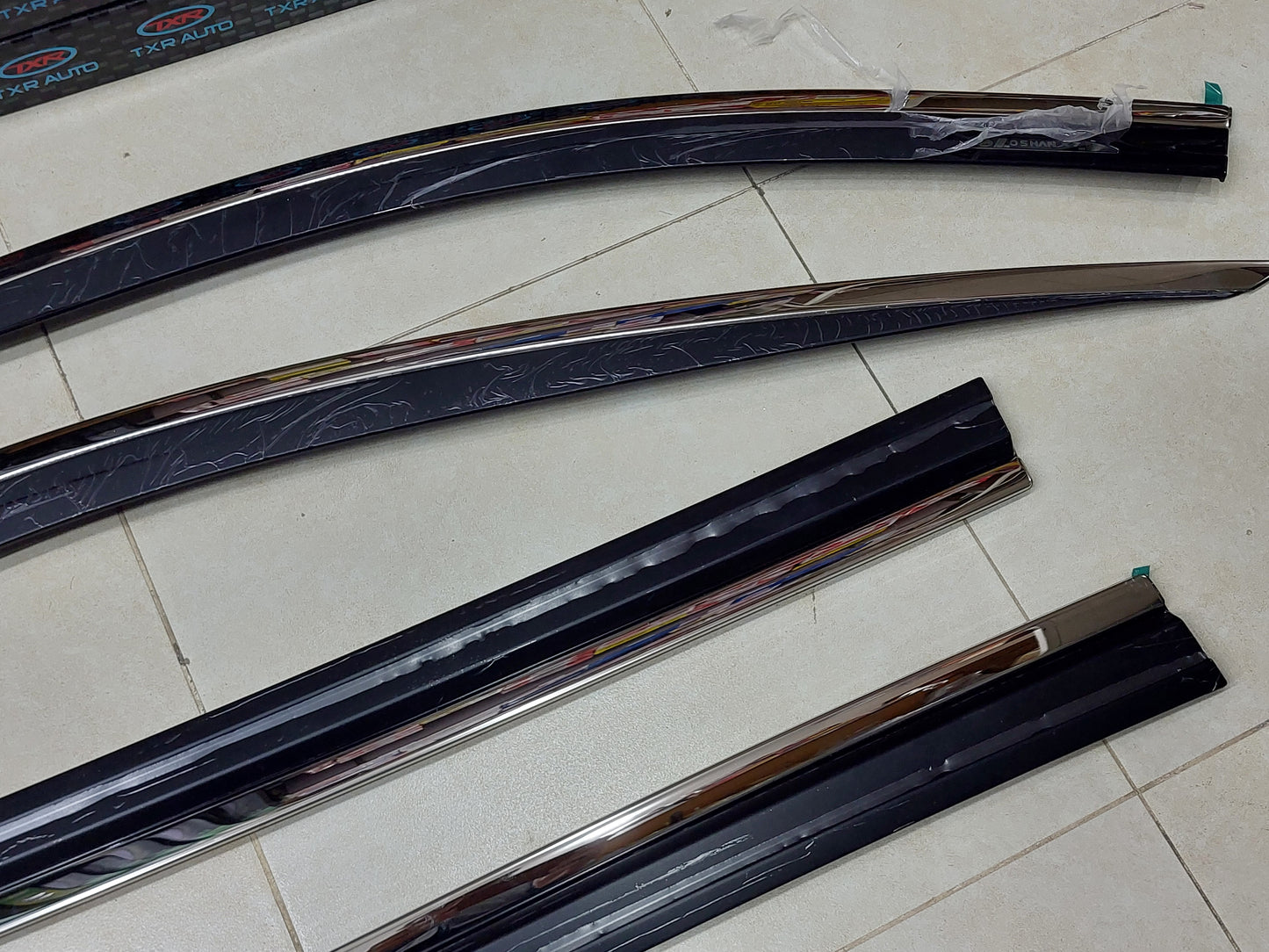 Honda City 2009-2021 txr Airpress with chrome lining Rain Visors