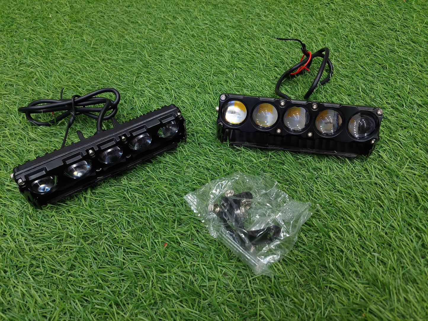 Car Projector Fog Light - White & Yellow with Flasher