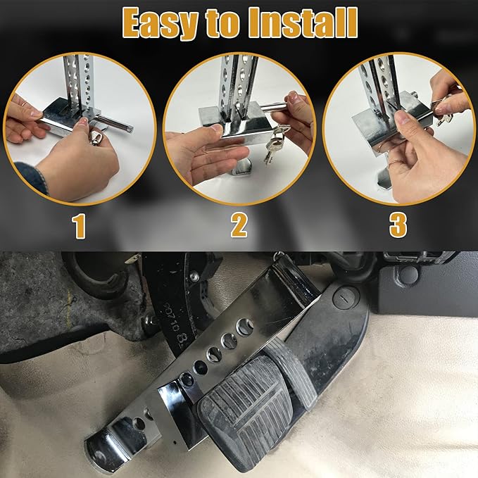 SteelGuard Xtreme Anti-Theft Car Pedal Lock