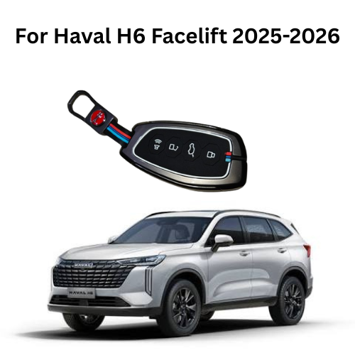 Haval H6 Facelift 2025–2026 Metal Key Cover With Key Chain
