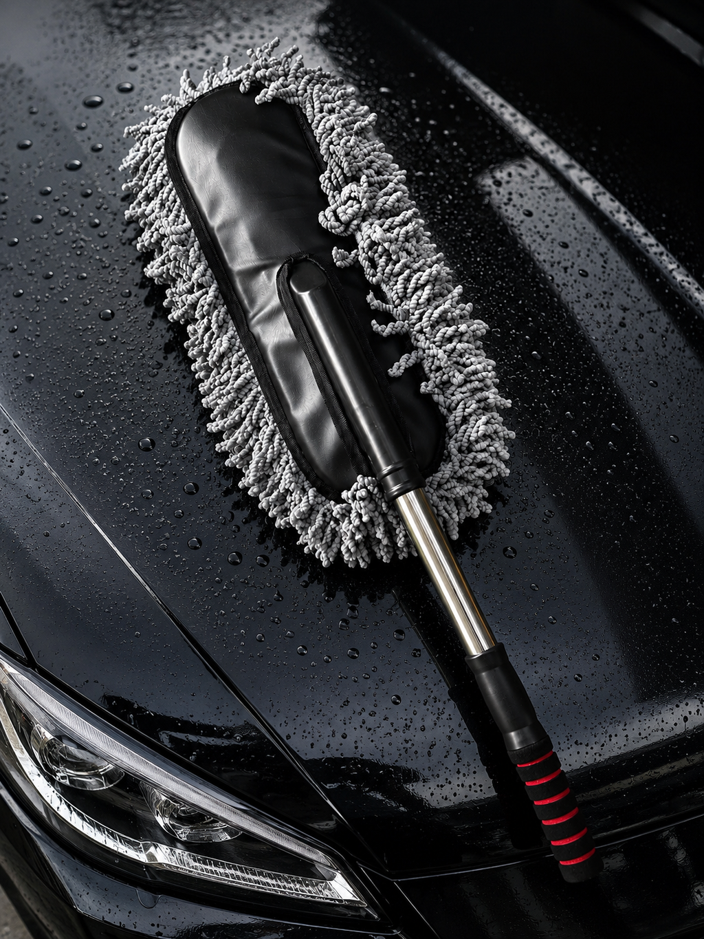 Car Duster Wash Brush – Expandable Microfiber Wet & Dry Cleaning Tool
