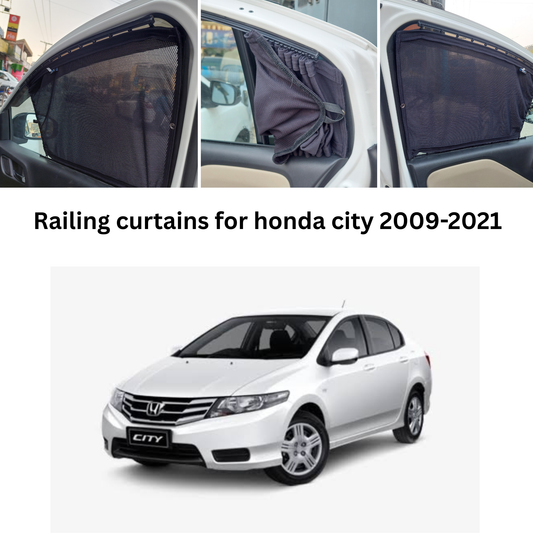 Railing Curtains for City 2009-2021| Premium Car Window Privacy Shades